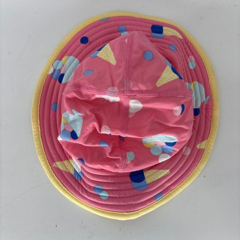 Hanna andersson geometric ice cream cones pink baby sun hat